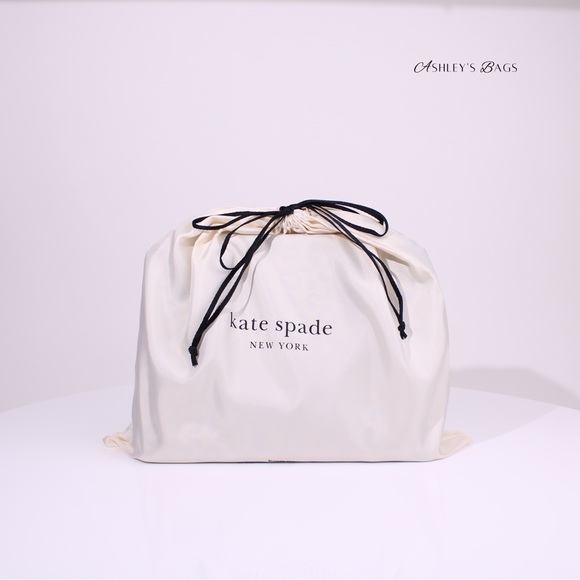 kate spade Handbags - Kate Spade New Logo Off White Large Drawstring Dust Bag